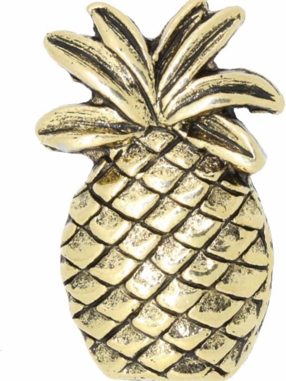 Chic Gold Pineapple Lapel Pin | Stylish Accessory for Weddings & Parties